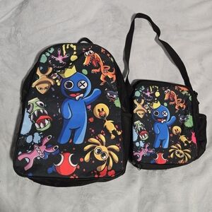 ROBLOX Rainbow Friends Theme Backpack with Lunch Bag